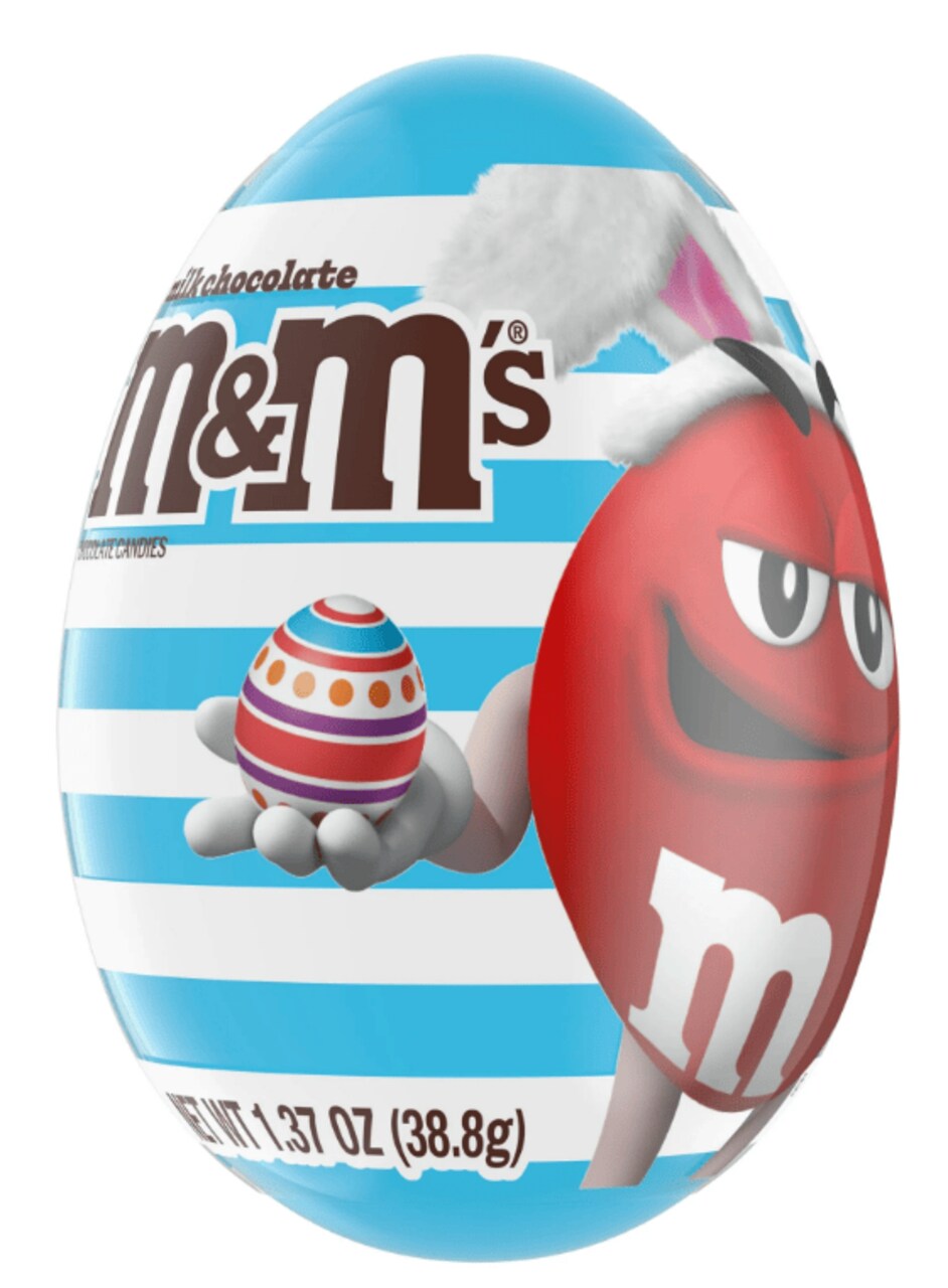 M&M's - 1.37 oz - M&M's Milk Chocolate Candy Filled Easter Egg